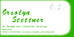 orsolya stettner business card